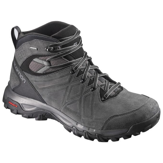 Salomon Singapore Mens Hiking Shoes - EVASION 2 MID LTR GTX® Black | 61240-MLSK